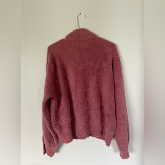 NWOT ANTHROPOLOGIE MAEVE KALISTA EYELASH SWEATER JACKET Size SMALL pink - Picture 8 of 10